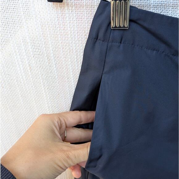 Anthropologie Du Paradis Navy High-rise Wide-Leg Trouser Pants - Picture 4 of 11